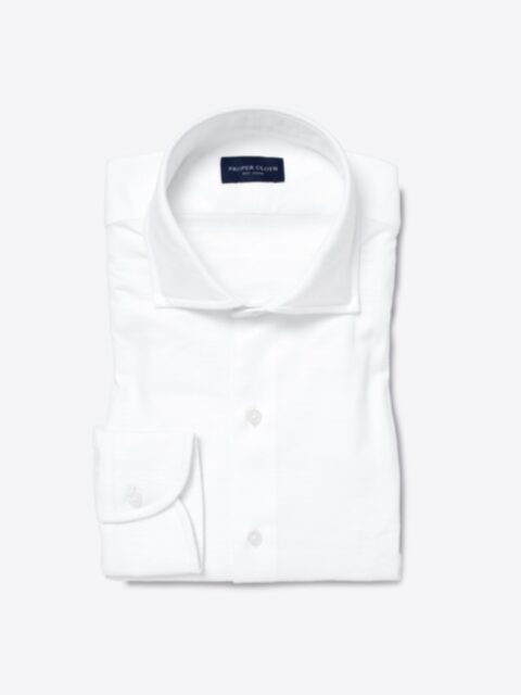 Shop Albiate White Casual Textured Weave