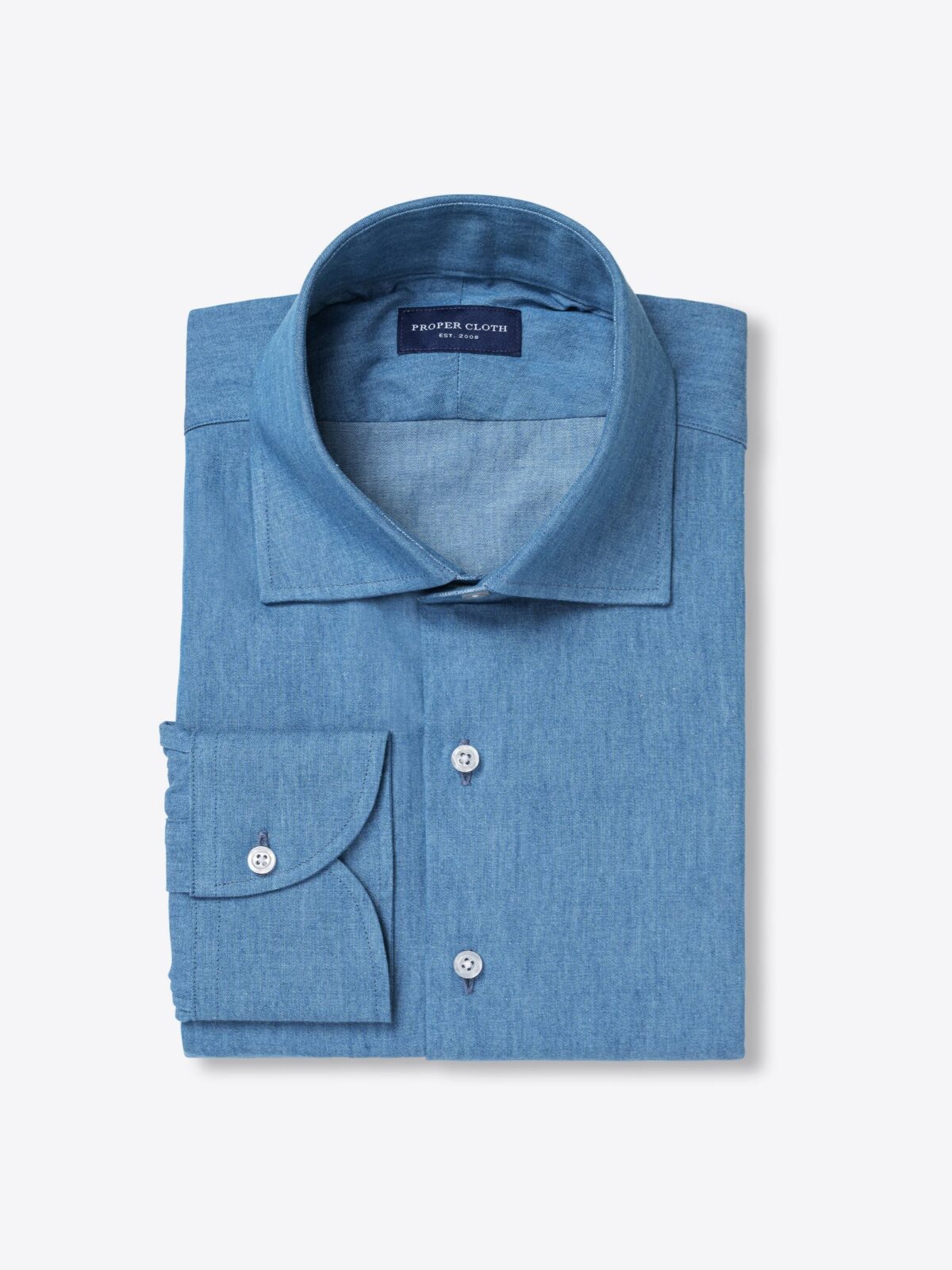 Washed Light Blue Linen Shirts by Proper Cloth