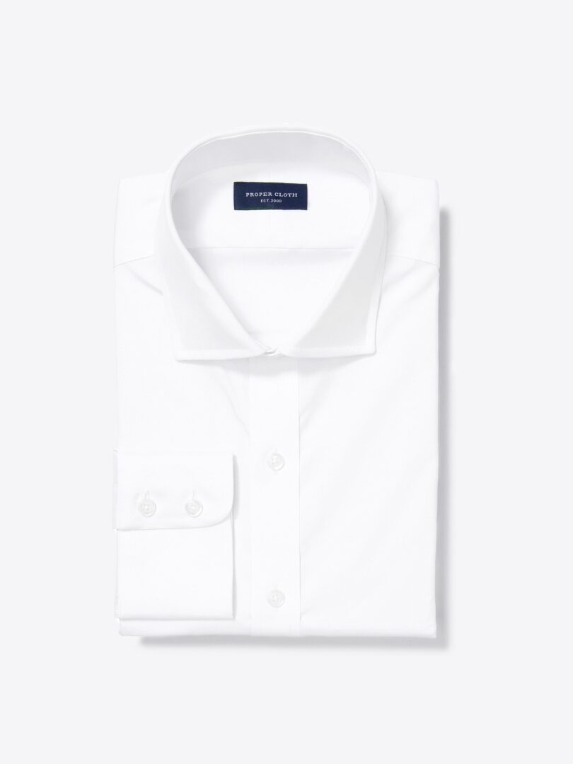 White Extra Wrinkle-Resistant Pinpoint Tailor Made Shirt 