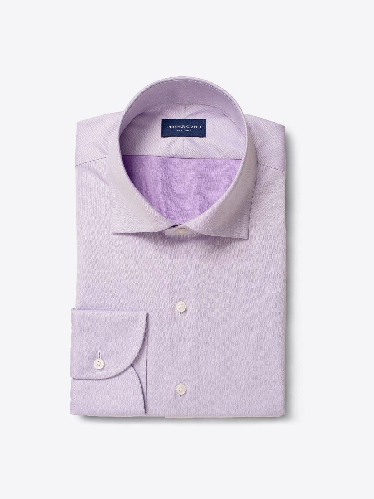 Stafford Lavender Twill Custom Dress Shirt Shirt by Proper Cloth