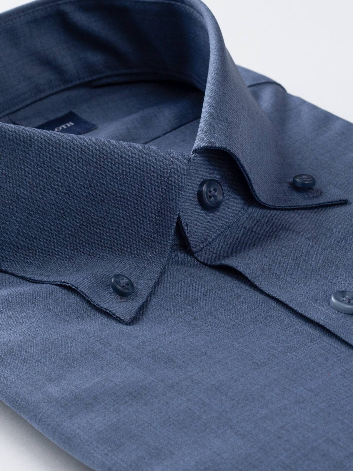 Proper Cloth Reda Grey Wool and Lyocell Jersey Custom Dress Shirt