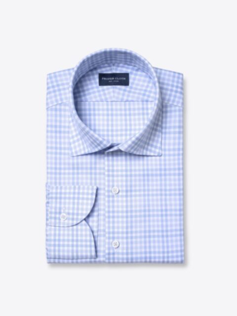 Shop Mayfair Wrinkle-Resistant Light Blue Multi Check