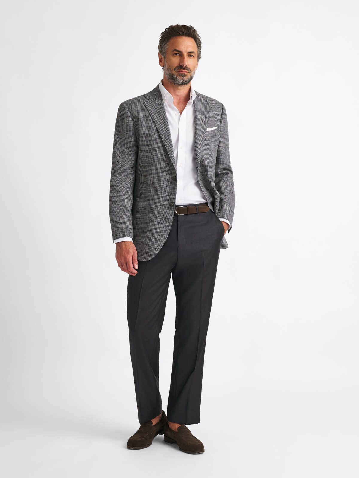 white christmas dresses Men's Twill Dress Shirt - Superior Comfort & Fit - Non-Iron - Tailored Fit - White main image 1