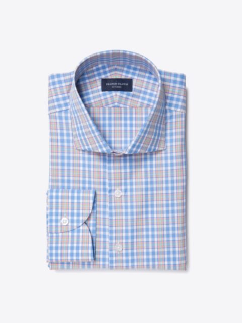 Shop Amalfi Blue and Melon Multi Check