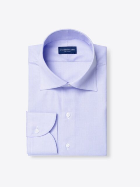 Shop Thomas Mason Goldline Periwinkle Small Houndstooth