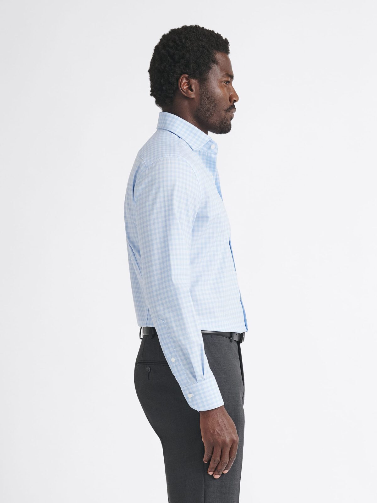 The Thomas Mason Wrinkle-Resistant Dress Shirt in Light Blue