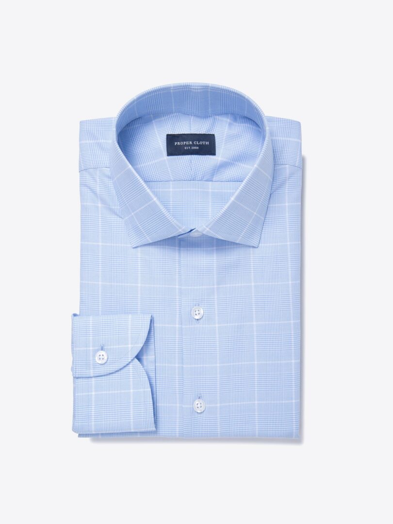 Morris Wrinkle-Resistant Prince of Wales Check Men's Dress Shirt 