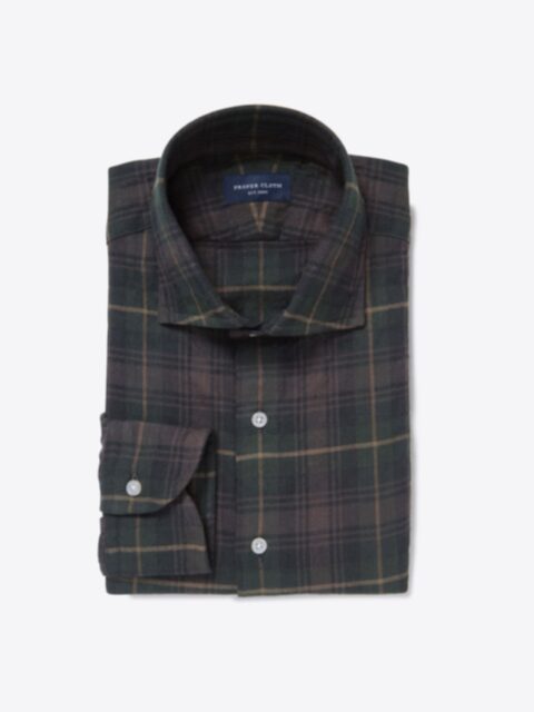 Shop Japanese Hickory Puckered Herringbone Plaid