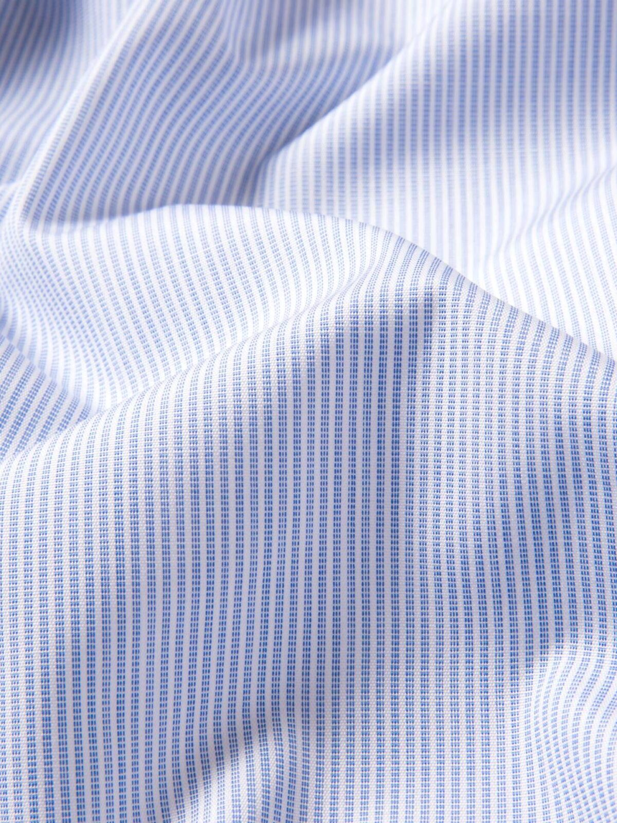 Thomas Mason Blue End-on-End Stripe Shirts by Proper Cloth