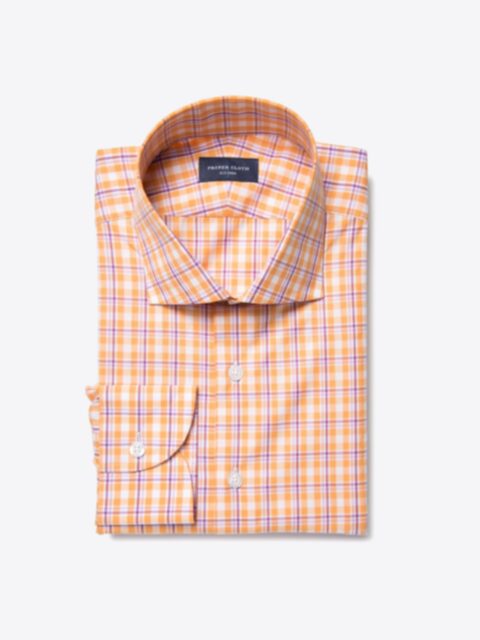 Shop Canclini Orange San Sebastian Plaid