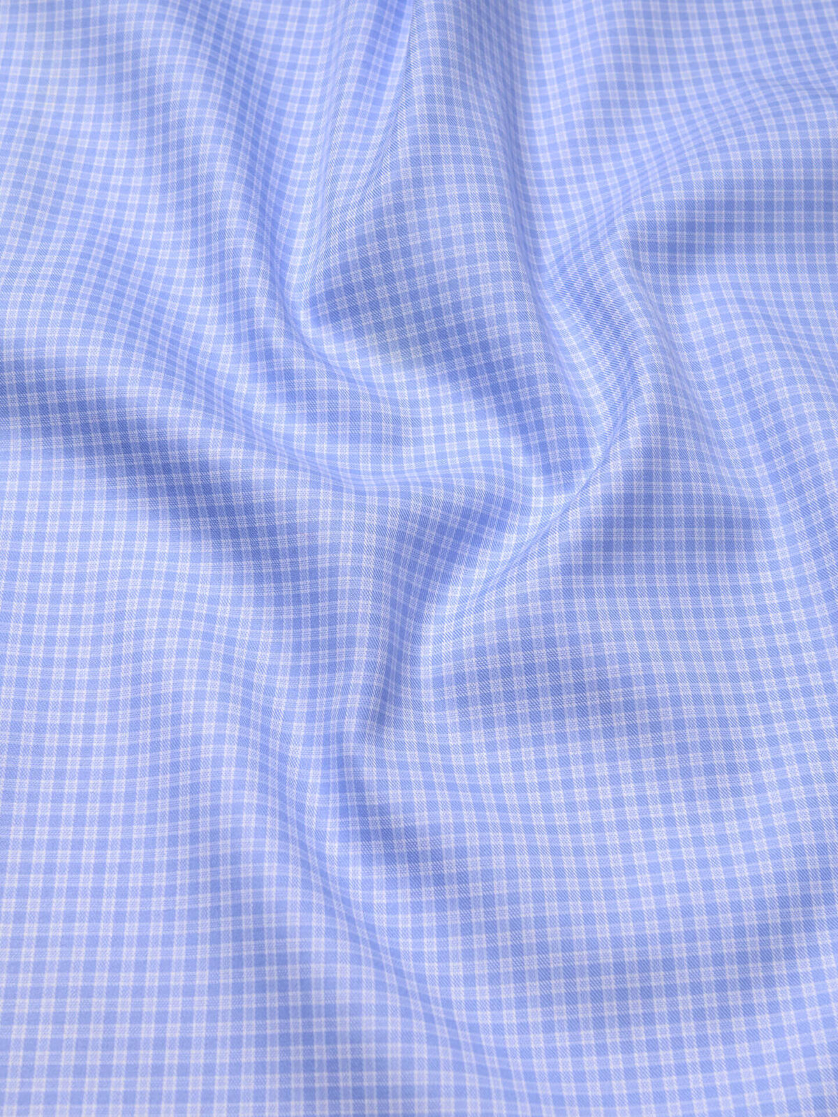 Mayfair Wrinkle-Resistant Blue Micro Check Shirts by Proper Cloth