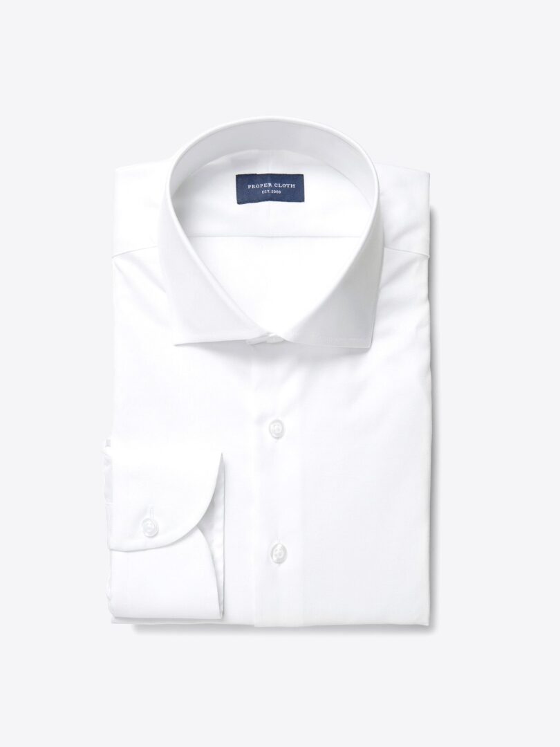 White Extra Wrinkle-Resistant Twill Dress Shirt 