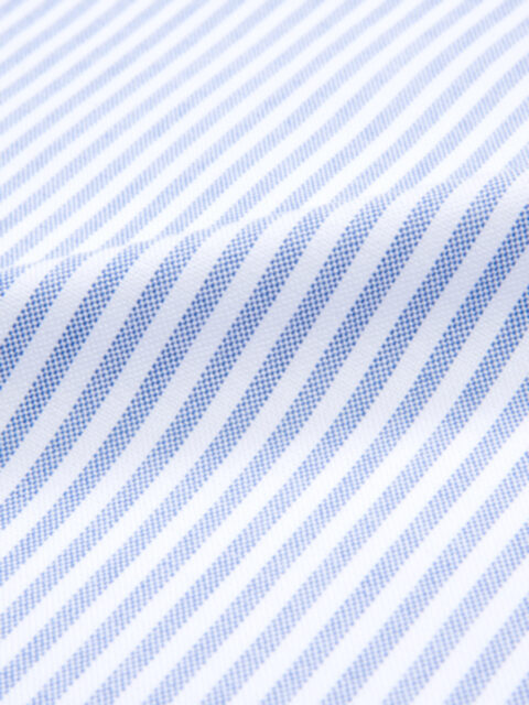 American Pima Light Blue University Stripe Oxford Cloth Shirts by