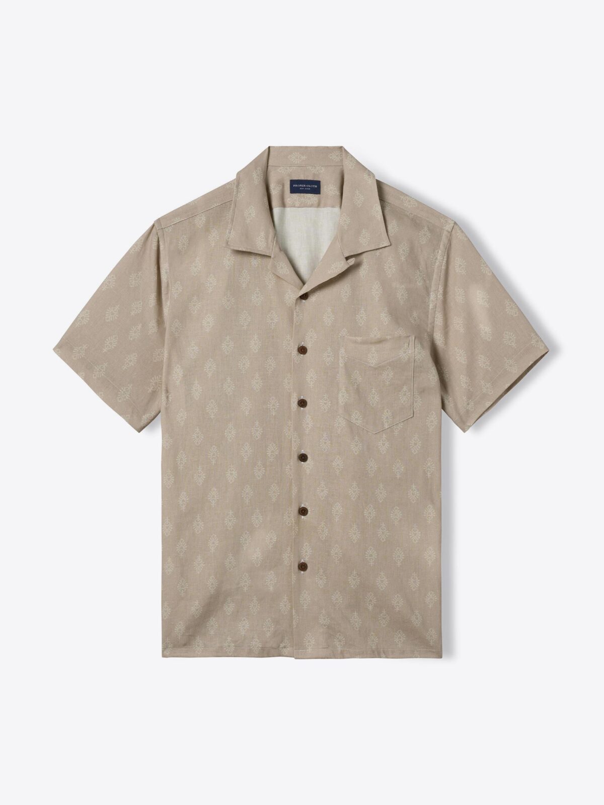 Louis Vuitton Monogram Short-sleeved Chambray Shirt Indigo. Size S0
