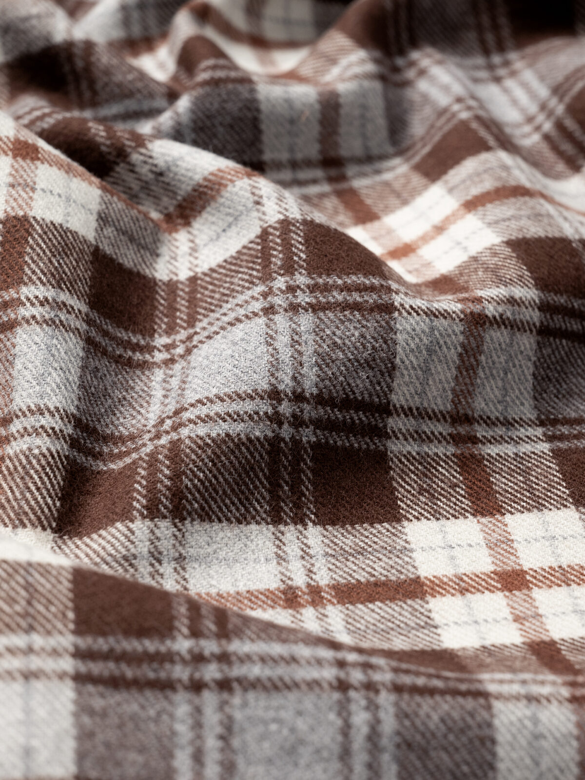 Stowe Grey and Hickory Plaid Flannel Shirts by Proper Cloth