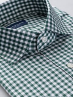 A Gingham Shirt with a Little Green