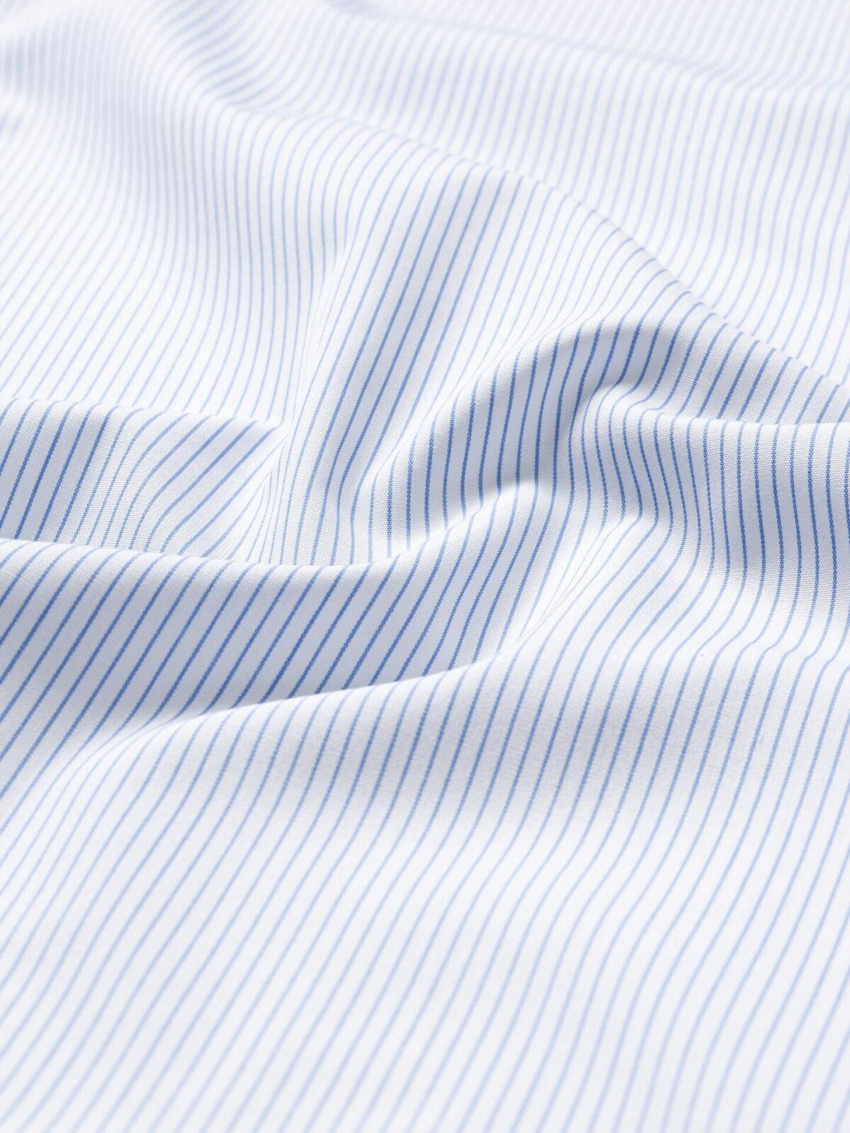 Genoa Blue Wide Pin Stripe Shirts by Proper Cloth