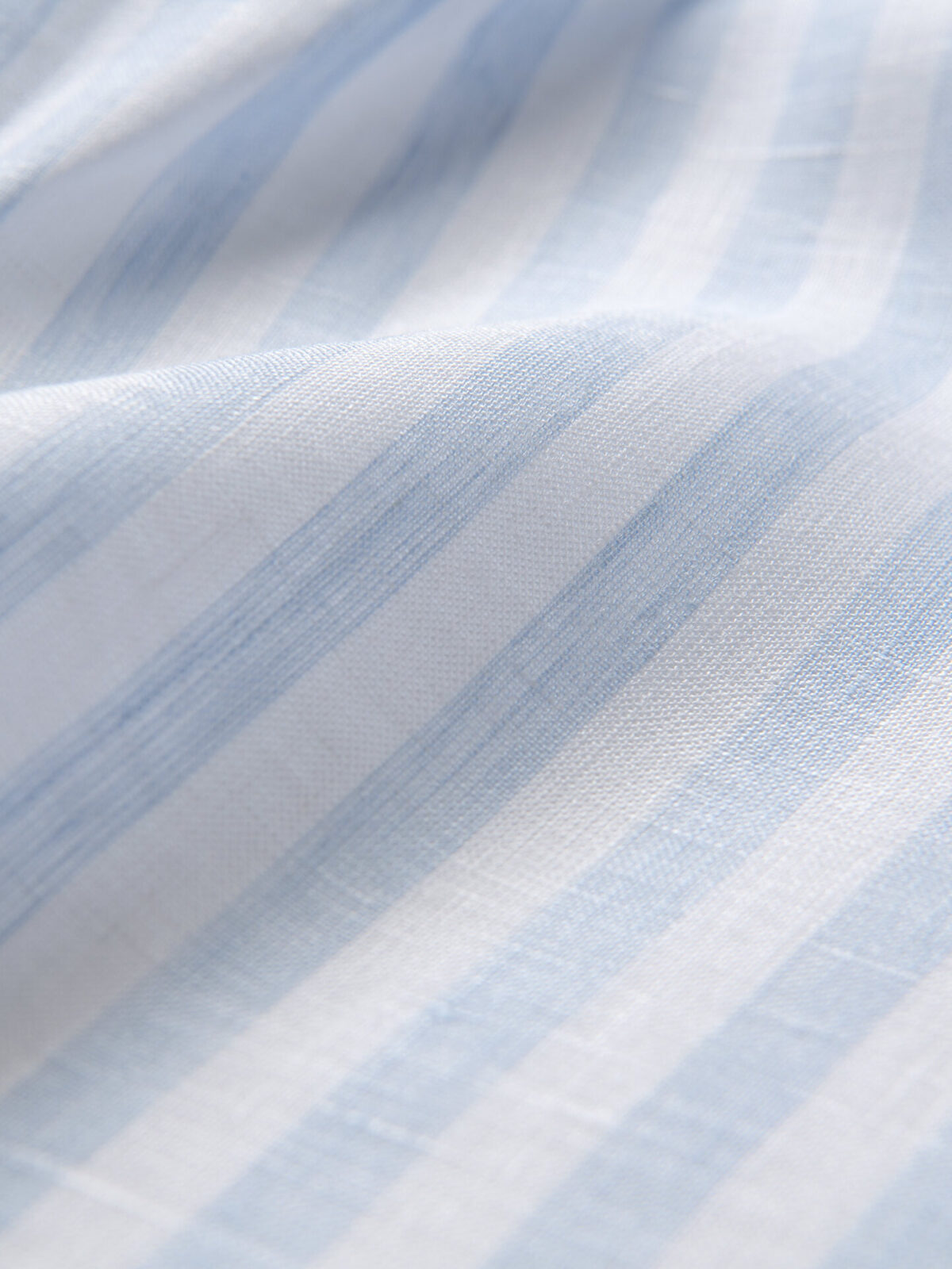 Baird McNutt Light Blue Wide Stripe Irish Linen Shirts by Proper Cloth