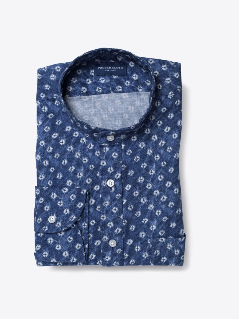 Monti Blue Shibori Diamond Print Product