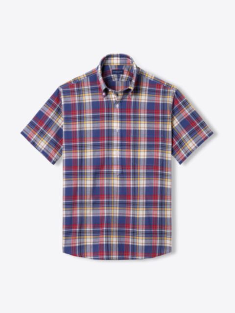 Shop Blue Red and Ecru Indian Madras