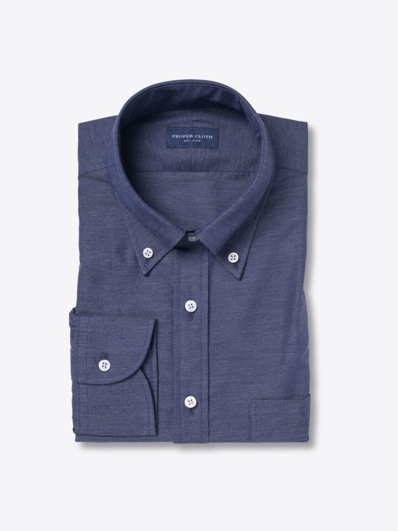 Slate Melange Cotton Twill 