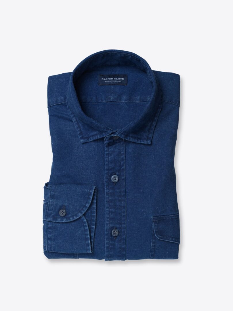 Japanese Cotton and Linen Indigo 