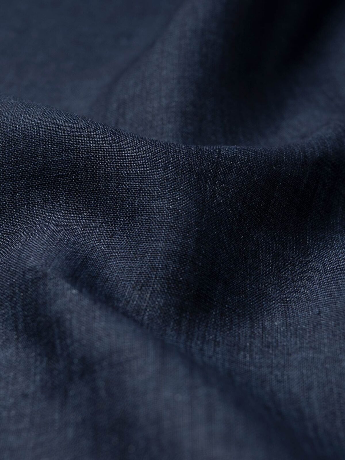 Albini Washed Navy Delave Lightweight Linen Shirts by Proper Cloth