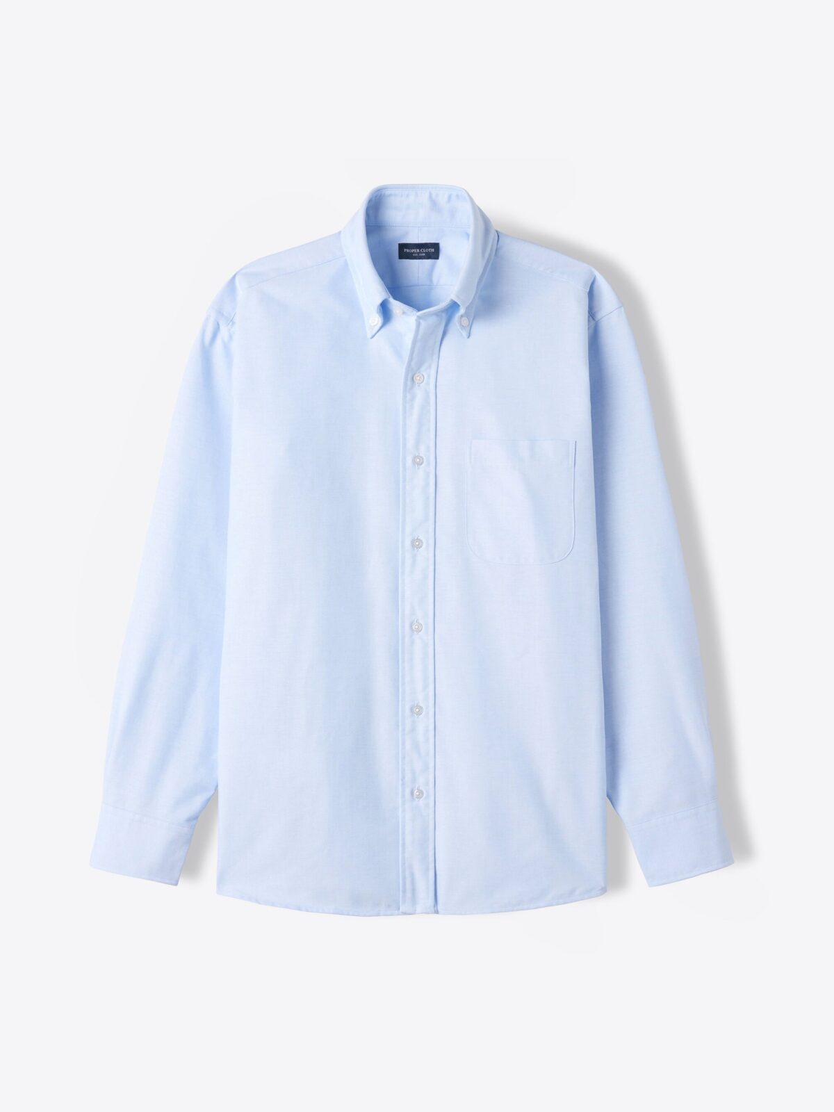 Canclini Light Blue Recycled Cotton Chambray Shirts by Proper Cloth