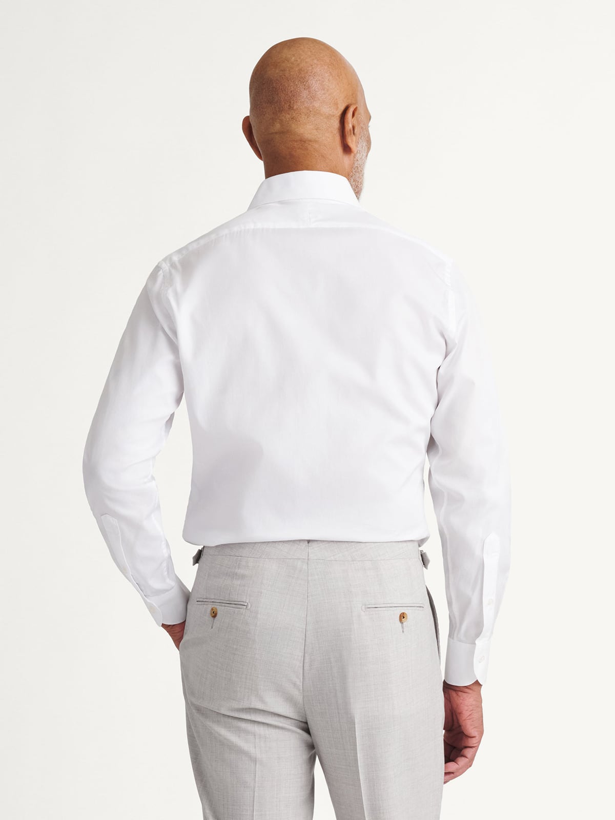 The 170s Superfine Twill Dress Shirt in White