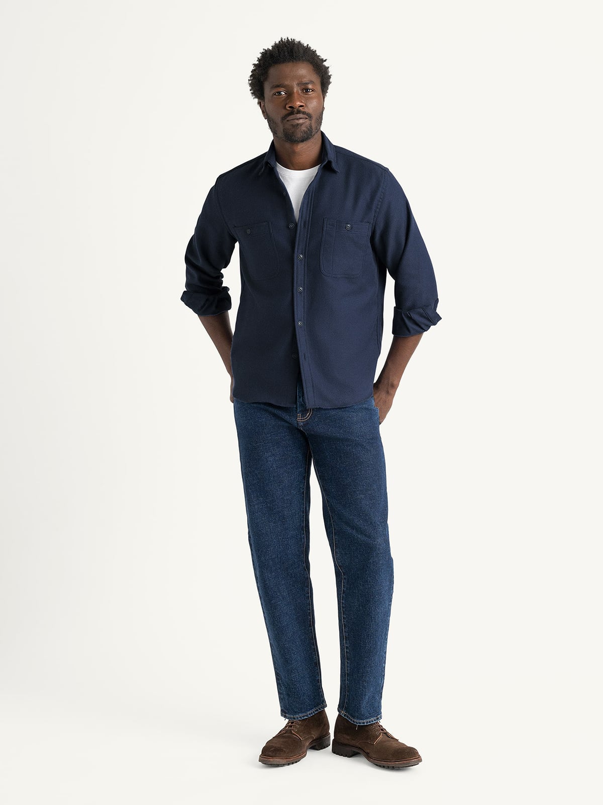 The Blanket Overshirt in Navy