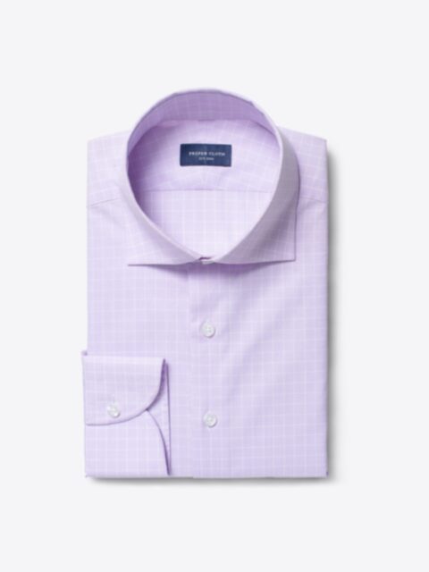Shop Fulton 120s Lavender Glen Plaid