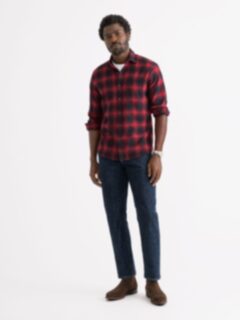 Canclini Scarlet Ombre Plaid Beacon Flannel Shirt by Proper