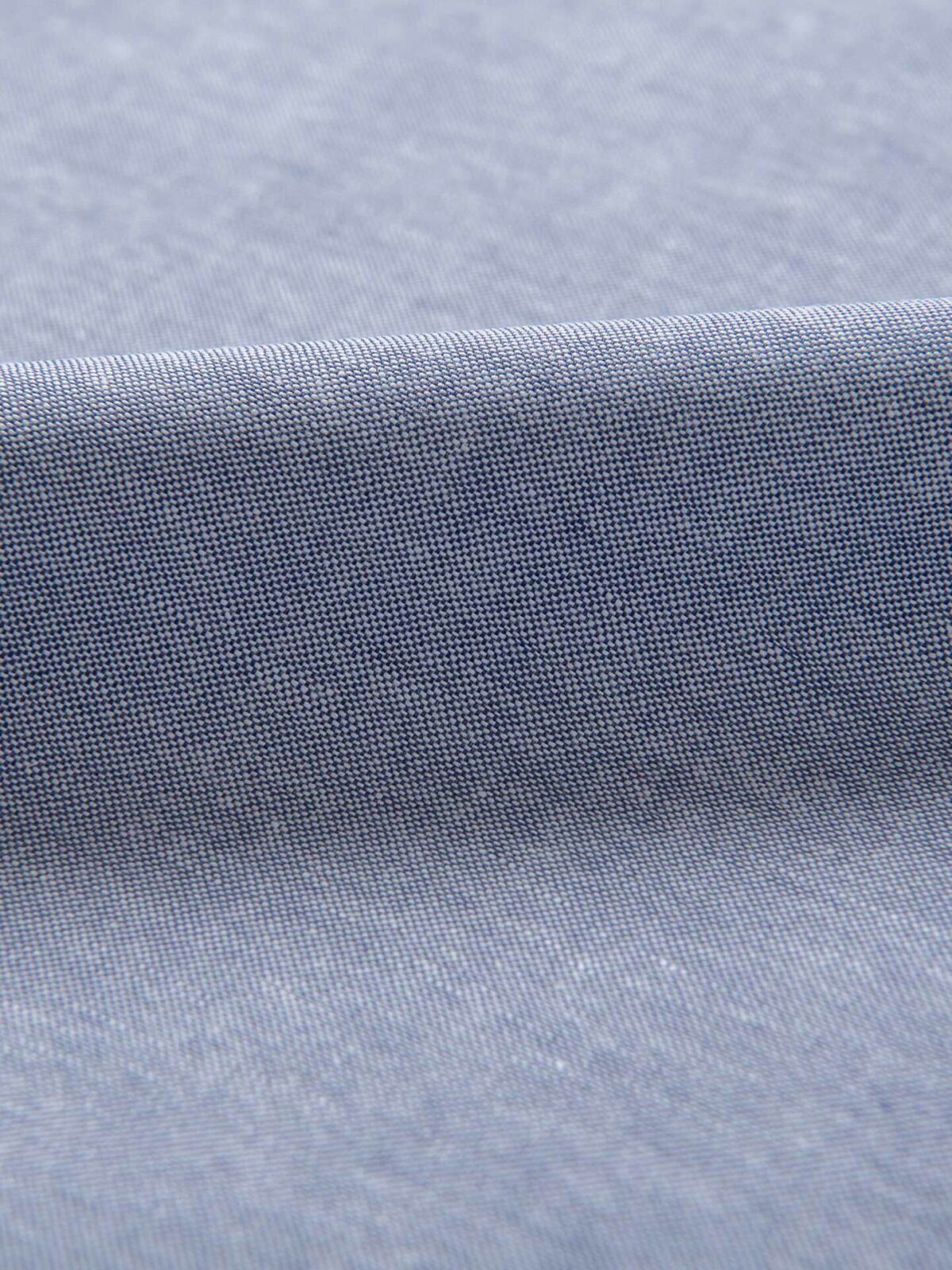 Canclini Slate Blue Recycled Cotton Chambray Shirt