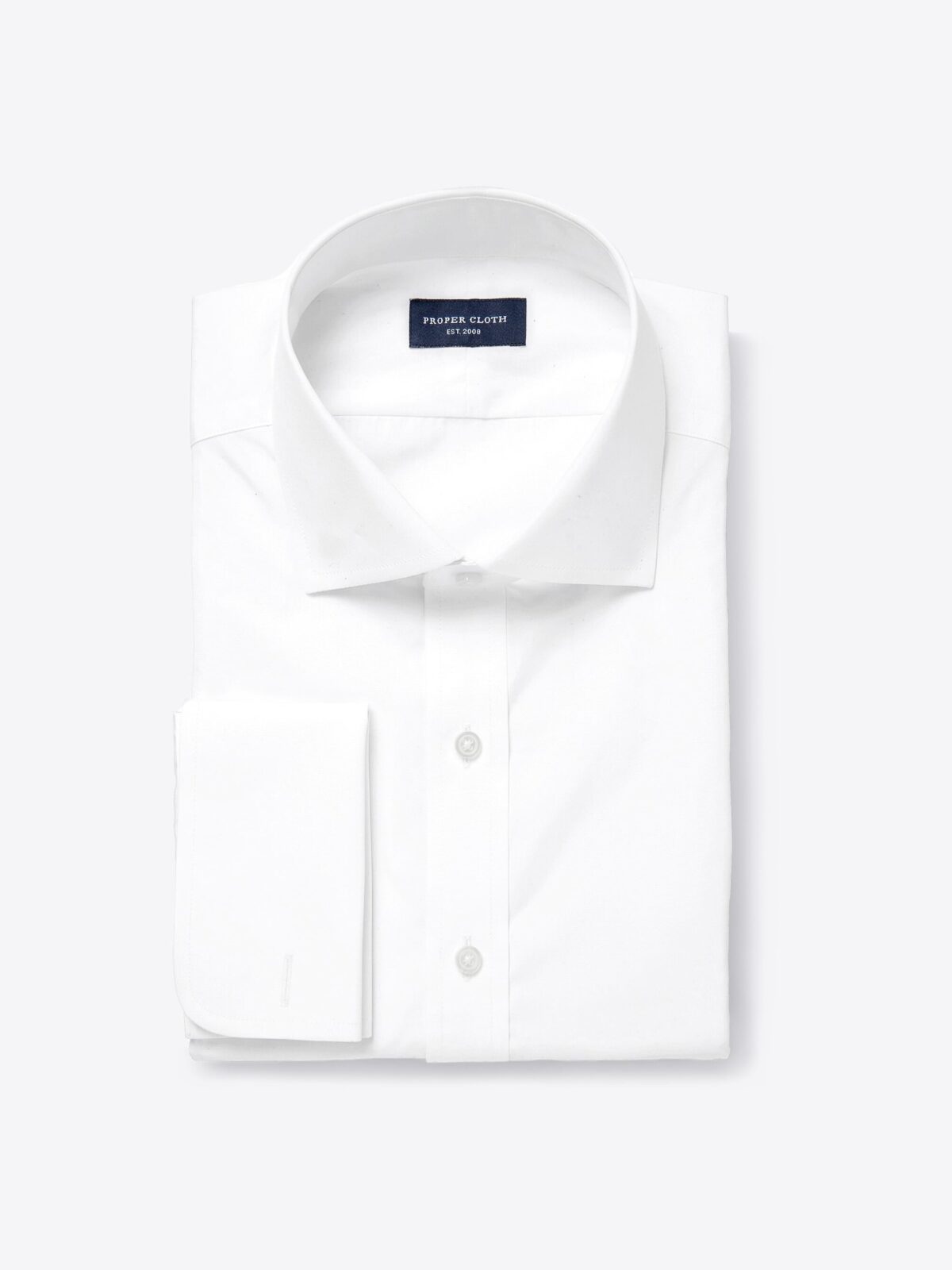 Thomas Mason Goldline WR White Royal Twill Shirt by Proper Cloth