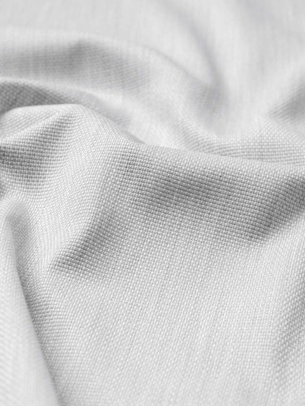 Thomas Mason Light Grey Textured Pique Shirts by Proper Cloth