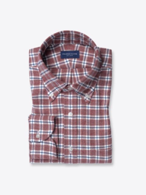 Shop Red and Navy Check Flannel