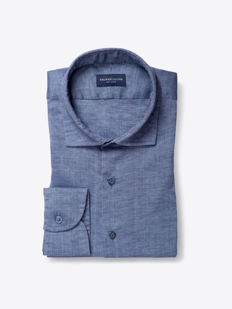 Thomas Mason Washed Slate Comfort Linen 