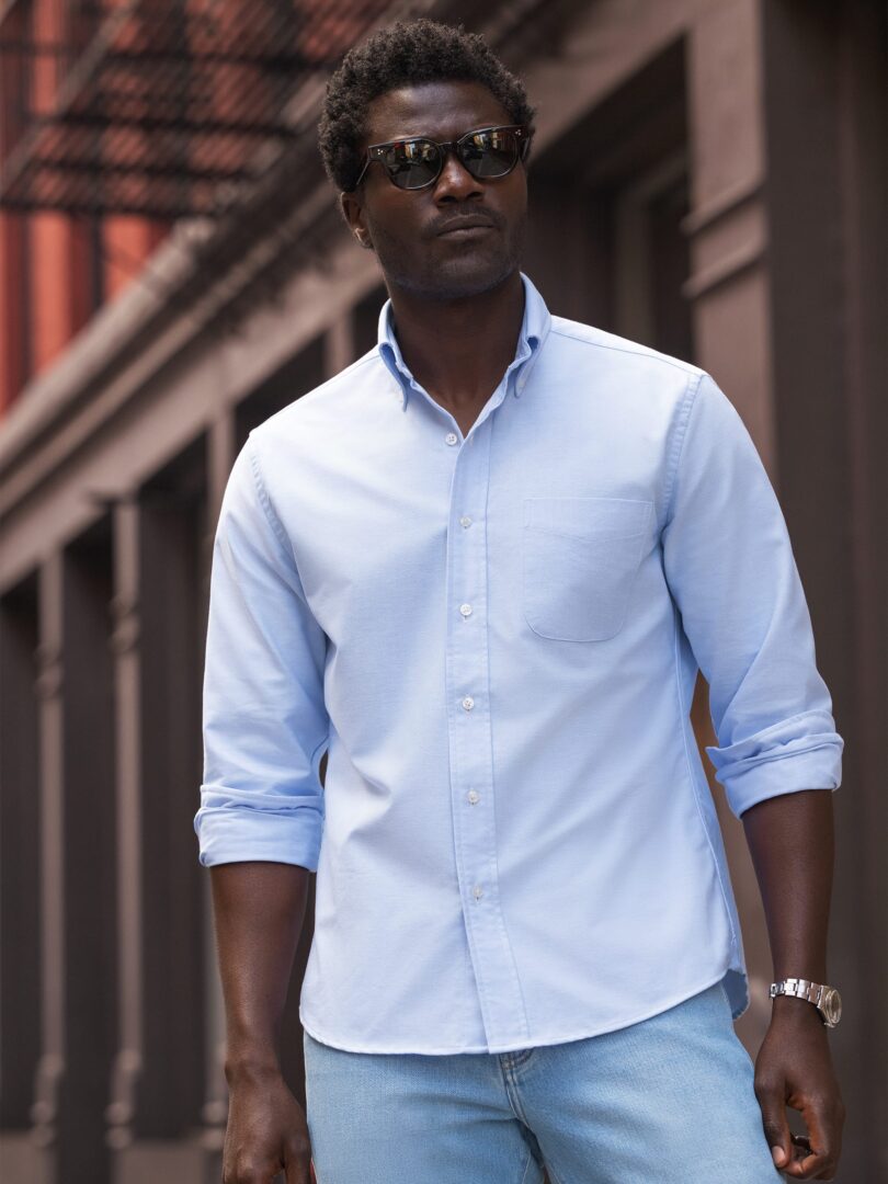 The American Pima Oxford Detail