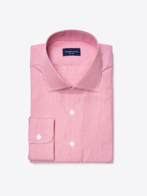 Shop Carmine Red Pencil Stripe