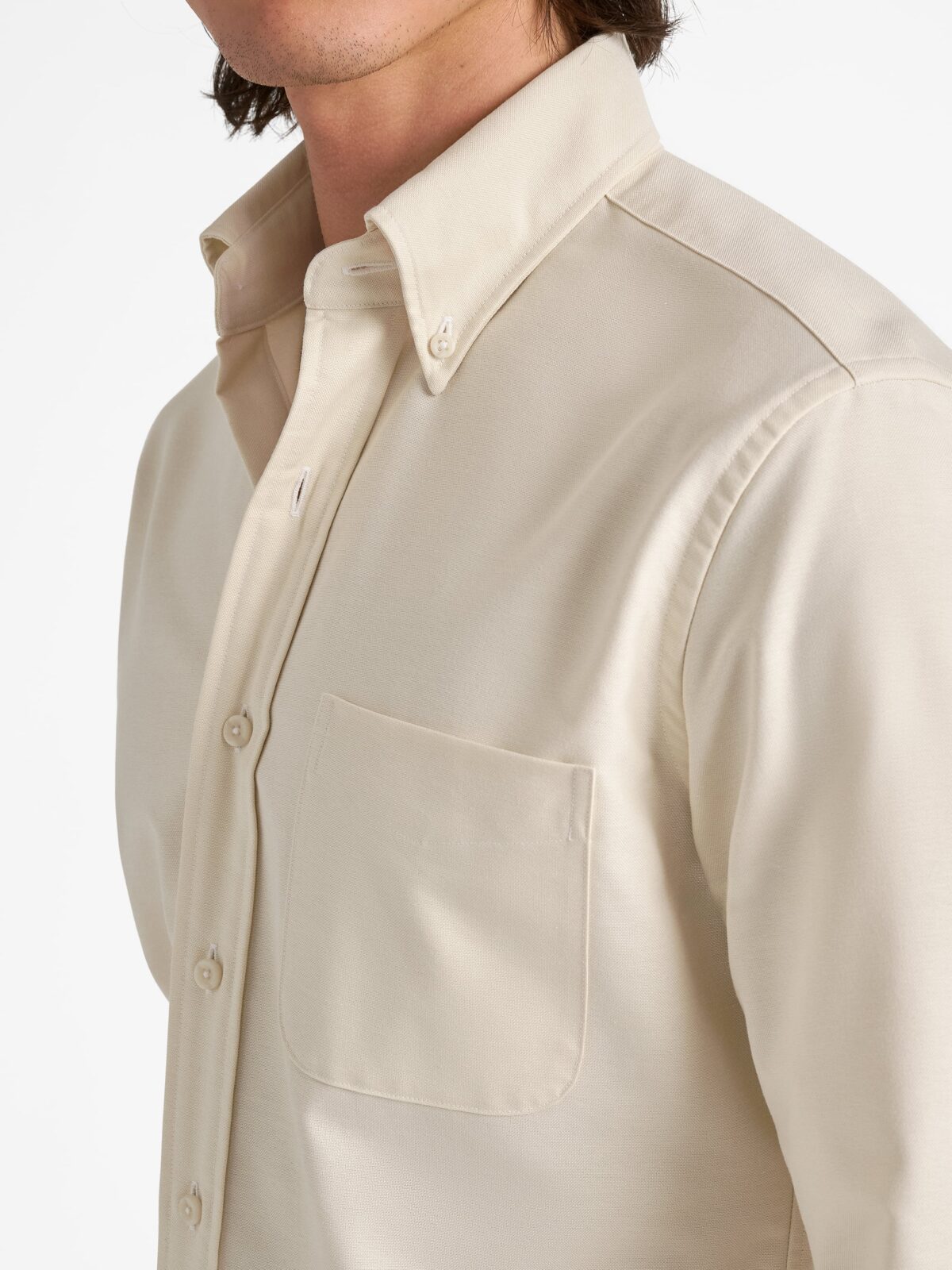 American Pima Vintage Ecru Oxford Shirt