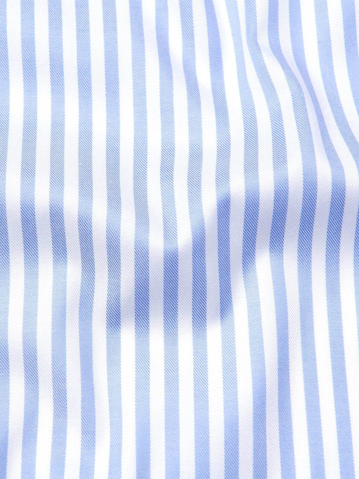 Non-Iron Stretch Light Blue Bengal Stripe Shirts by Proper Cloth