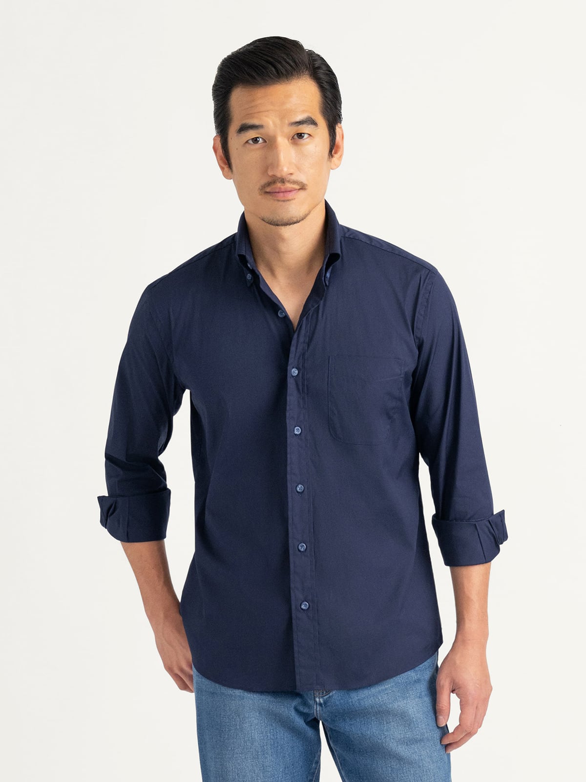 green emerald velvet dress Solid Performance Dress Shirt | WRK