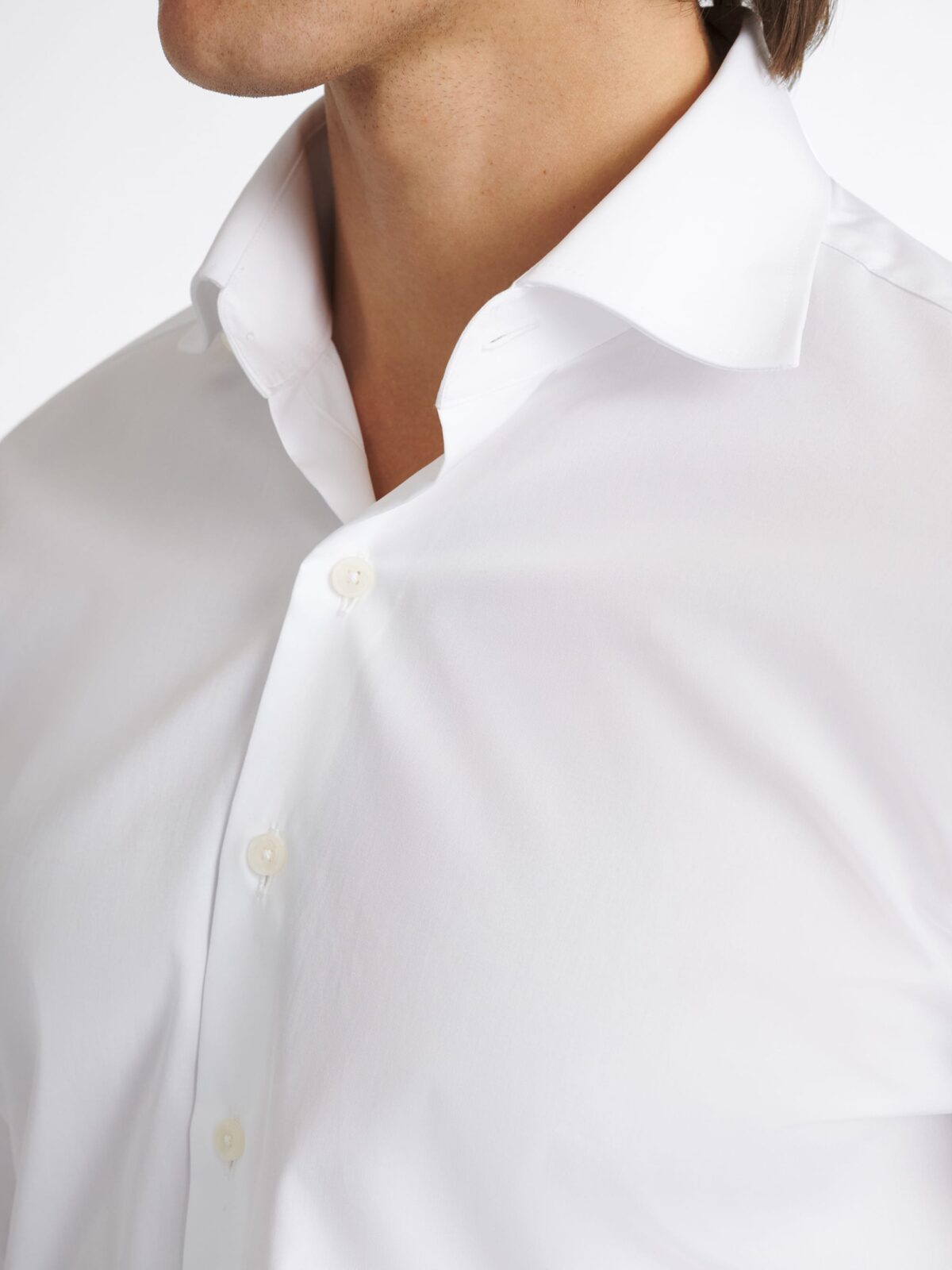 The DJA Sea Island Cotton Broadcloth Dress Shirt in White