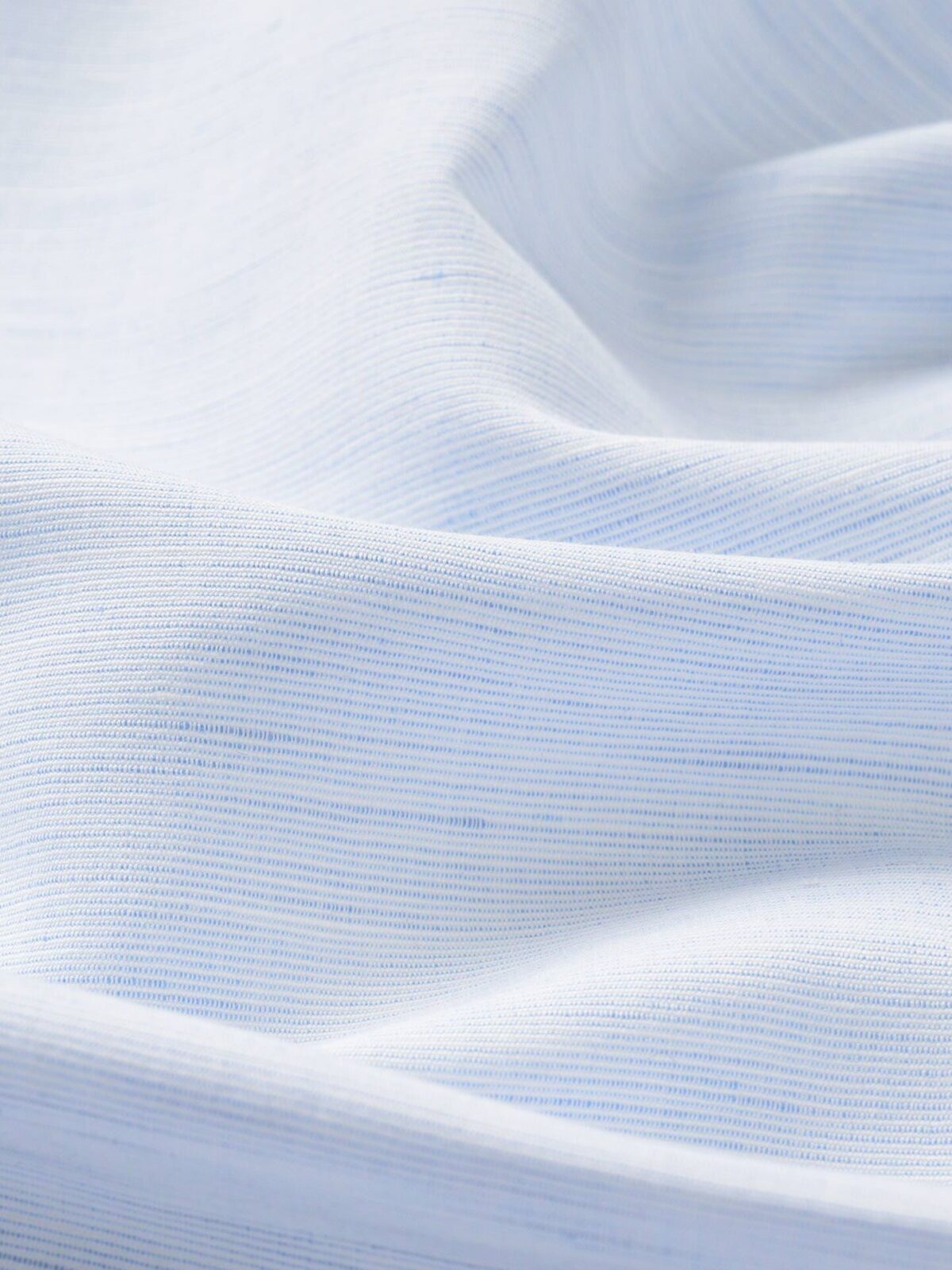 Light Blue 120s Cotton and Linen Plain Weave Shirts by Proper Cloth