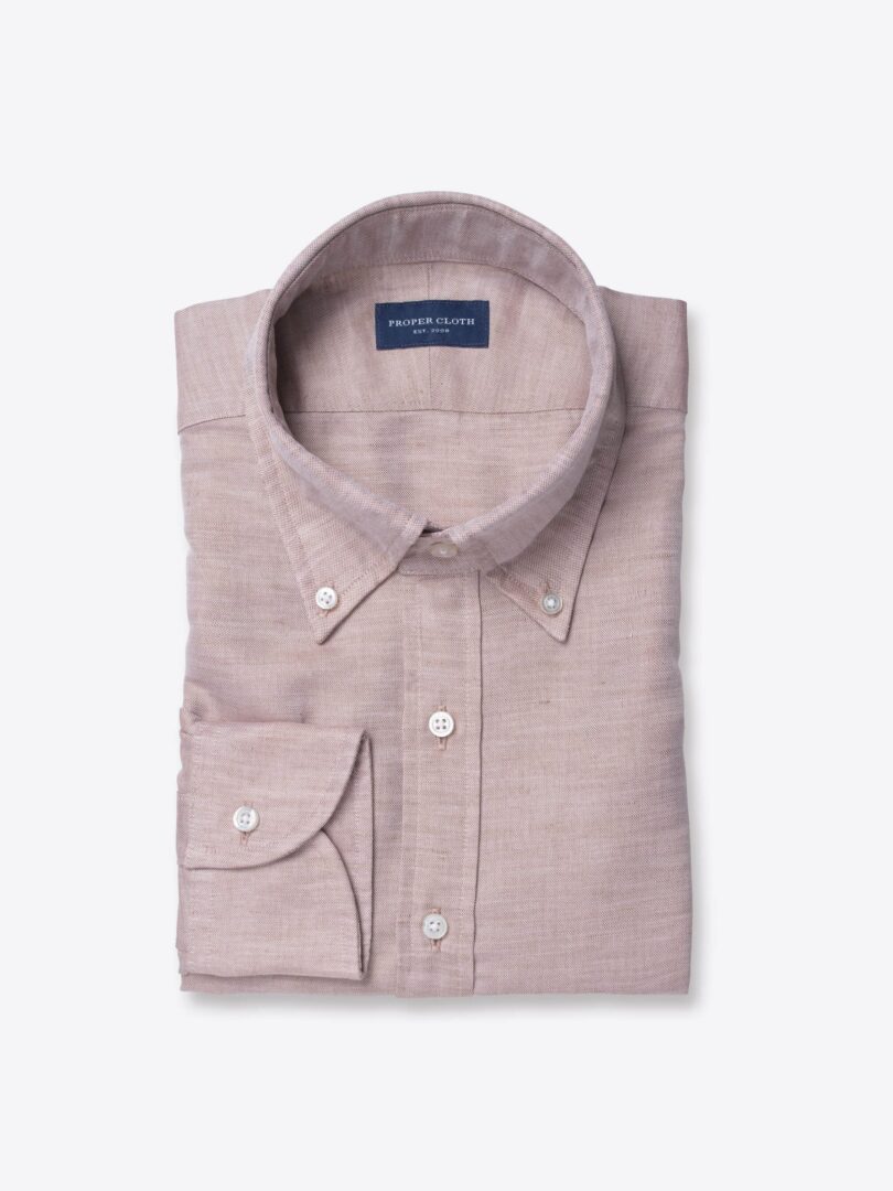 Canclini Faded Copper Cotton Linen Oxford 