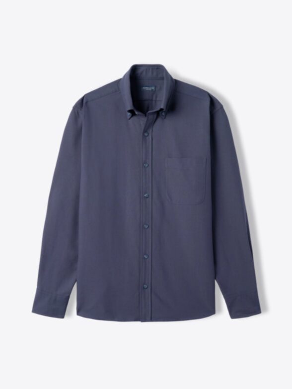 American Pima Navy Oxford Cloth Button Down Product Image