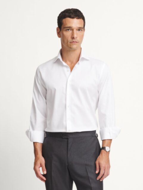 The Covered Placket Tuxedo Shirt in Thomas Mason Wrinkle-Resistant