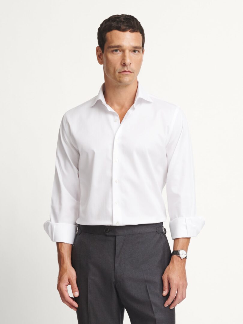 Non-Iron Supima White Twill Thumb Detail