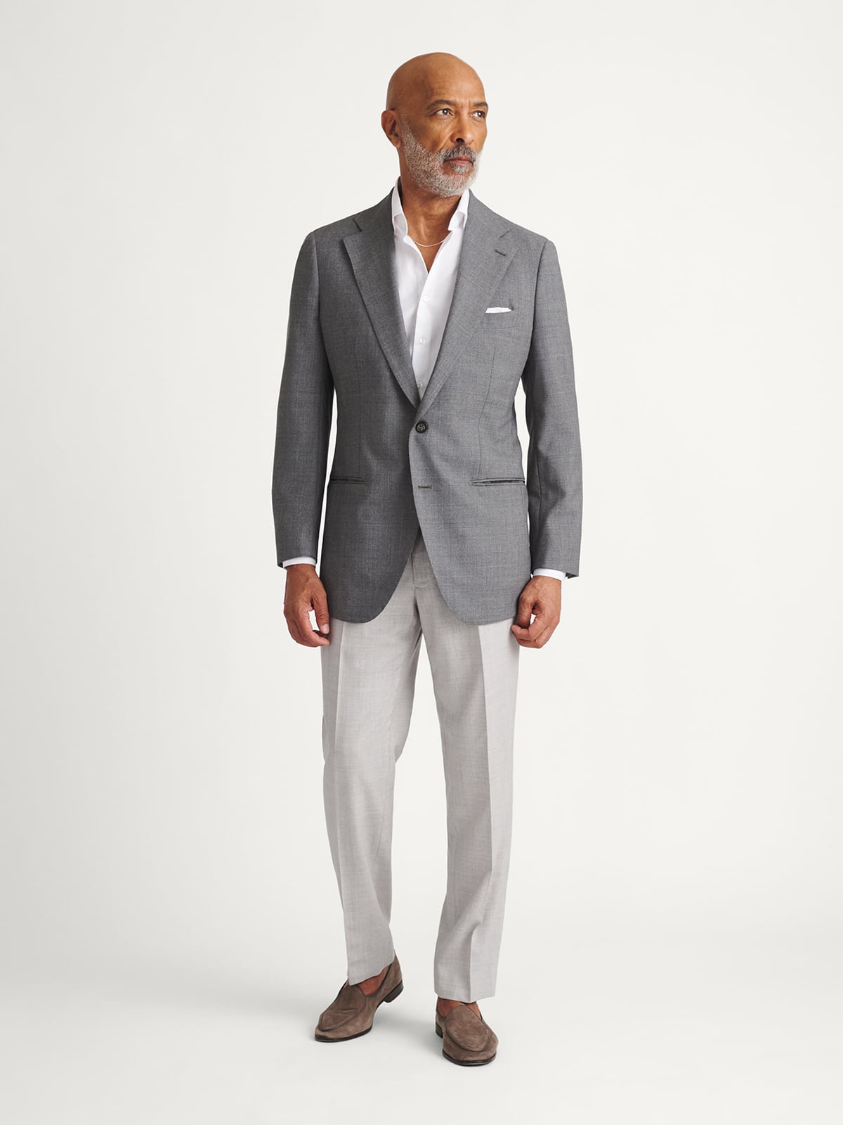 mens white cotton dress shirt for suit The Black Tux Stretch Cotton Dress Shirt-Classic In White