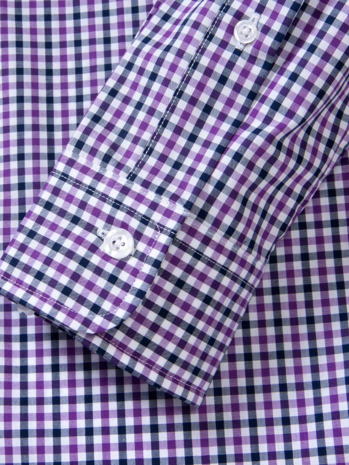 purple and white checkered dress shirt Gingham purple